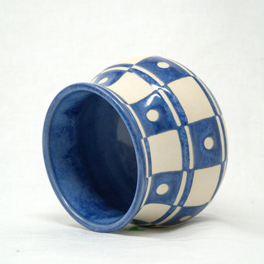 Checker Dot Vase - Ocean